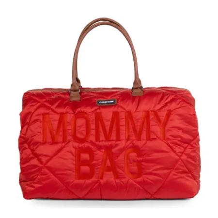 Childhome Torba Mommy bag Pikowana Czerwona