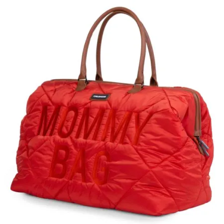 Childhome Torba Mommy bag Pikowana Czerwona