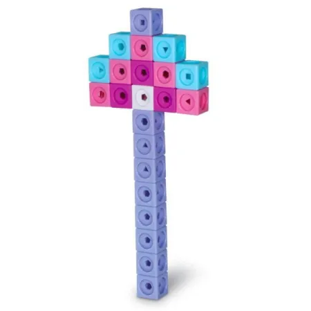 Klocki, Kostki Matematyczne, Zestaw Edukacyjny, MathLink Cubes, Fantazja