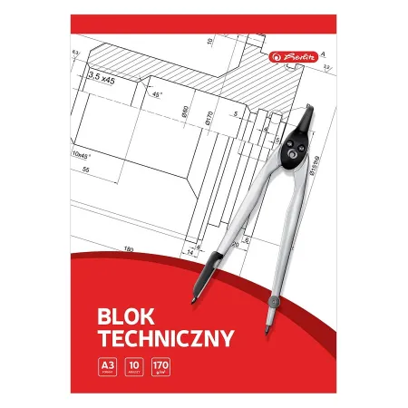 Blok Techniczny A3 10 kart. Biały