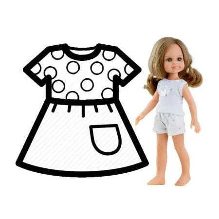 PAOLA REINA Ubranko piżama dla lalek 32 cm 53201
