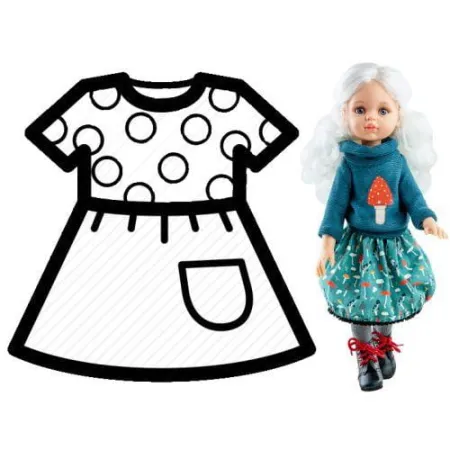 PAOLA REINA Ubranko dla lalek 32 cm 54854