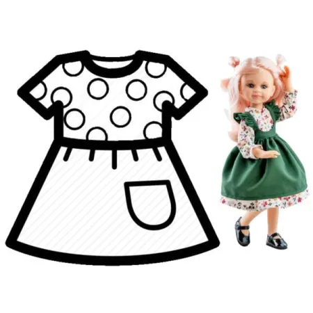 PAOLA REINA Ubranko dla lalek 32 cm 54853