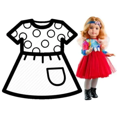 PAOLA REINA Ubranko dla lalek 60 cm 56564