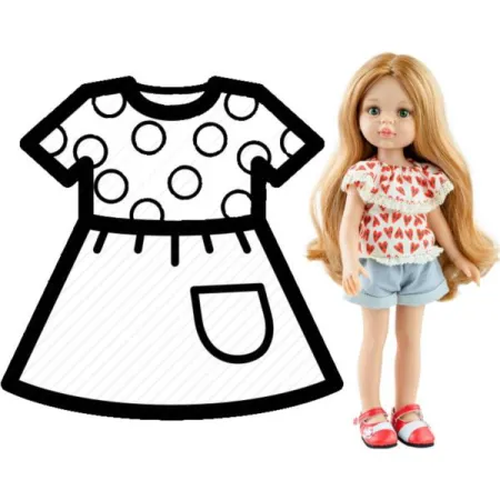 PAOLA REINA Ubranko dla lalek 32 cm 54471