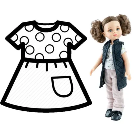 PAOLA REINA Ubranko dla lalek 32 cm 54465