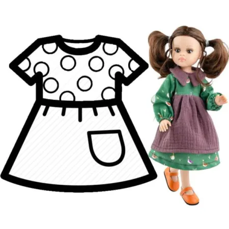 PAOLA REINA Ubranko dla lalek 32 cm 54857