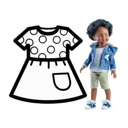 PAOLA REINA Ubranko dla lalek 32 cm 54430