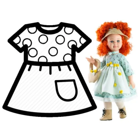 PAOLA REINA Ubranko dla lalek 60 cm 56561