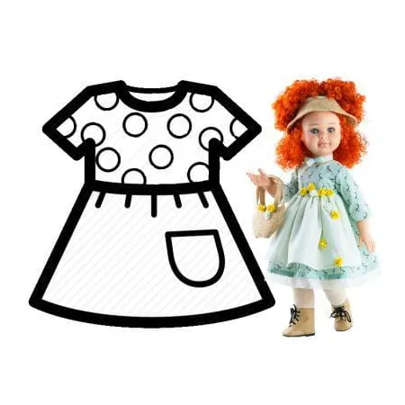 PAOLA REINA Ubranko dla lalek 60 cm 56561