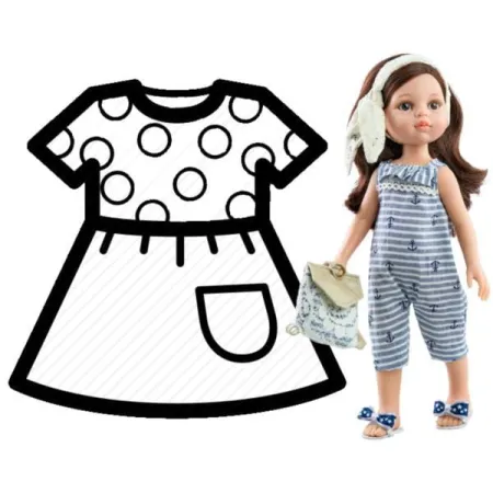 PAOLA REINA Ubranko dla lalek 32 cm 54434