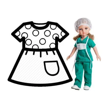 PAOLA REINA Ubranko dla lalek 32 cm 54617
