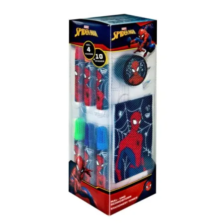 Zestaw Przyborów Szkolnych Z Kolorowankami  35 El. Spider Man