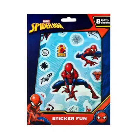 Zestaw Naklejek - Metalicznych (1 Ark.), Papierowych (7 Ark.), Spider Man