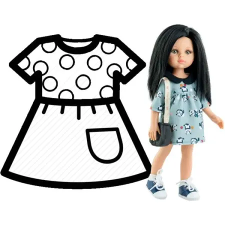 PAOLA REINA Ubranko dla lalek 32 cm 54482
