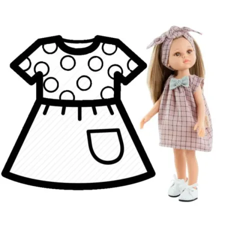 PAOLA REINA Ubranko dla lalek 32 cm 54491