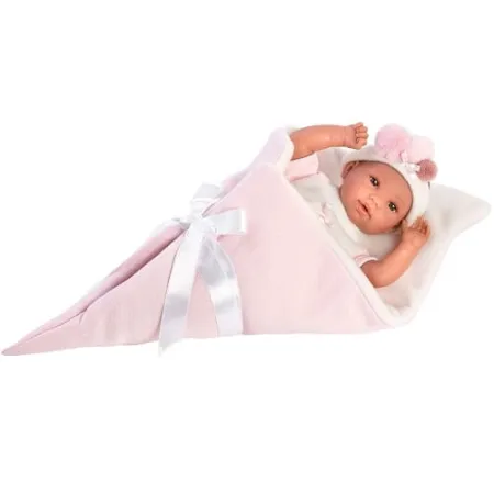 Hiszpańska lalka bobas dziewczynka Bebita w rożku – płacze 36cm