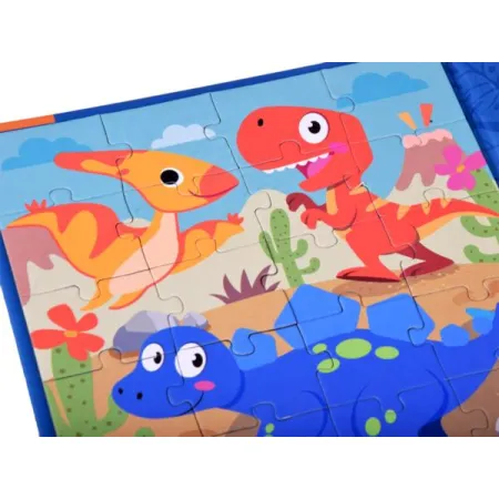 Książeczka Puzzle magnetyczne Dinozaury 40  ZA4268