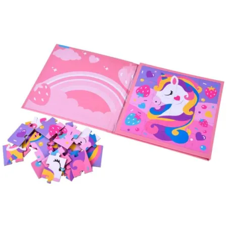 Książeczka Puzzle magnetyczne Jednorożec 40 ZA4269