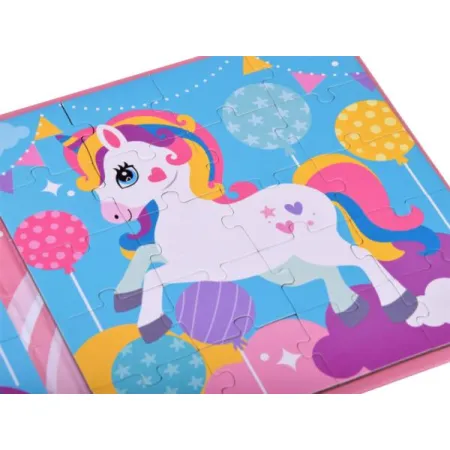 Książeczka Puzzle magnetyczne Jednorożec 40 ZA4269