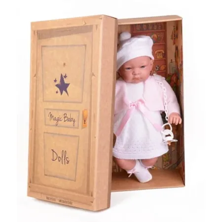 Hiszpańska lalka bobas dziewczynka Jenny w sukience - 45cm