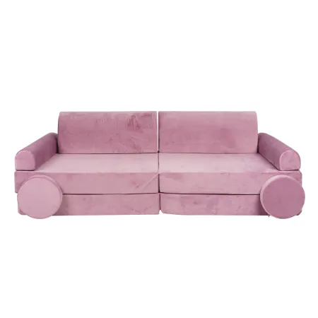 MeowBaby® Sofa dziecięca premium różowa
