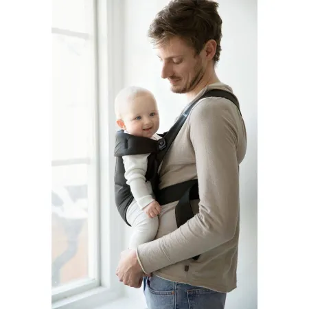 BABYBJORN MINI Cotton – nosidełko, Czarny