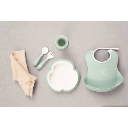 BABYBJORN - Zestaw obiadowy - Powder Green
