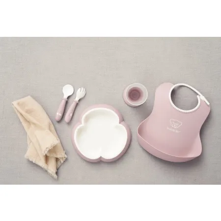 BABYBJORN - Zestaw obiadowy - Powder Pink