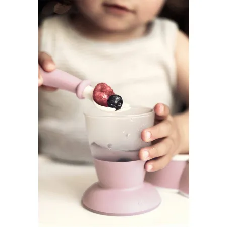 BABYBJORN - zestaw do karmienia - Powder Pink