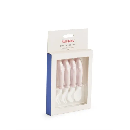 BABYBJORN - sztućce, 4 szt. Powder Pink
