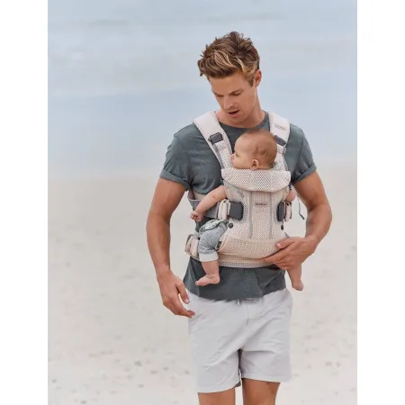BABYBJORN ONE AIR 3D  - nosidełko, Perłowy Różowy