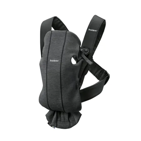 BABYBJORN MINI 3D Jersey – nosidełko, Szaroczarny