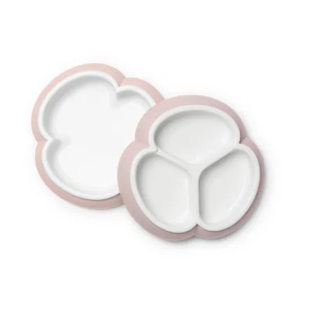 BABYBJORN - zestaw talerzy - Powder Pink