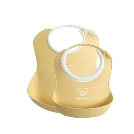 BABYBJORN - zestaw śliniaków mały/duży - Powder Ye