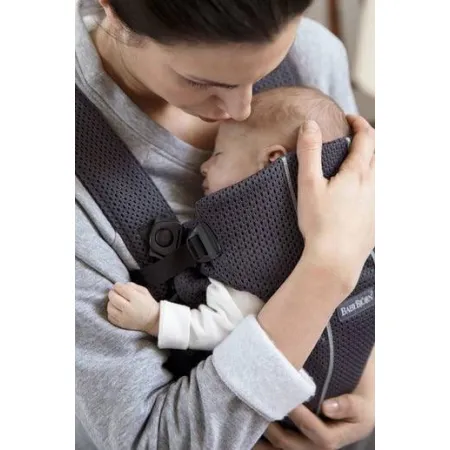 BABYBJORN MINI 3D Mesh – nosidełko, Ciemny Niebies