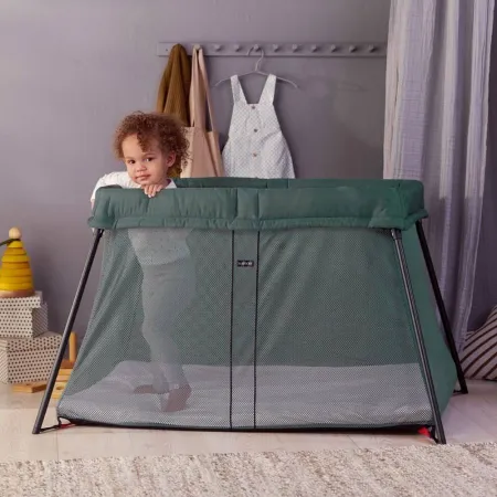 BABYBJORN - łóżeczko turystyczne LIGHT - ciemnozie