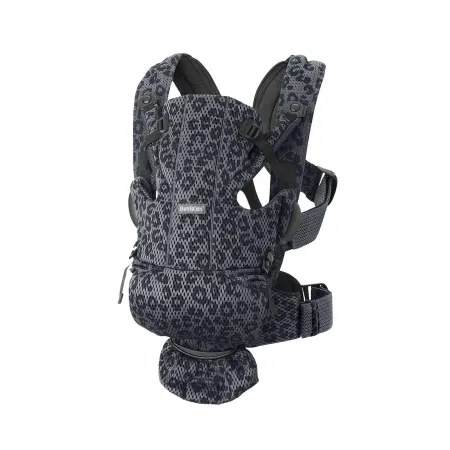 BABYBJORN MOVE 3D Mesh - nosidełko, Antracyt/Leopa