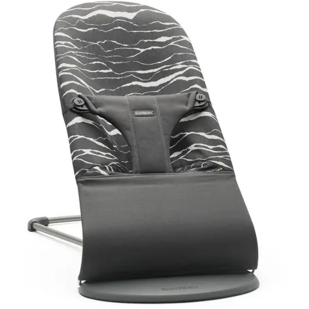 BABYBJORN - leżaczek BLISS COTTON, Antracyt/Landsc