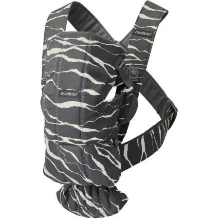 BABYBJORN MINI Cotton – nosidełko, Antracyt/Landsc