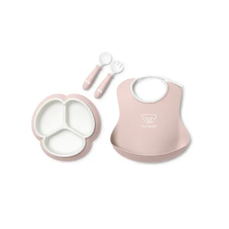 BABYBJORN - Zestaw do karmienia Mealtime - Powder