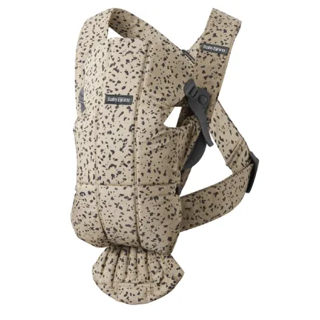 BABYBJORN MINI Woven – nosidełko, Beige/Dark grey