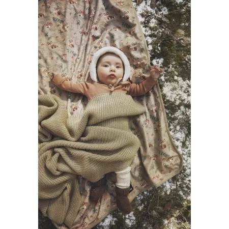 Elodie Details - Kocyk wełniany - Pure Khaki