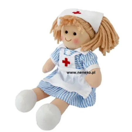 Lalka szmaciana Pielęgniarka - Przytulanka 1 roku
