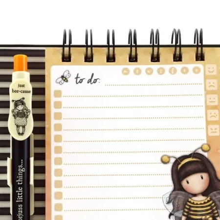 Notes na biurko z długopisem Santoro – Gorjuss Bee Loved (Just Bee-Cause)