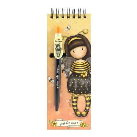 Notes z długopisem Santoro – Gorjuss Bee Loved (Just BeeCause)