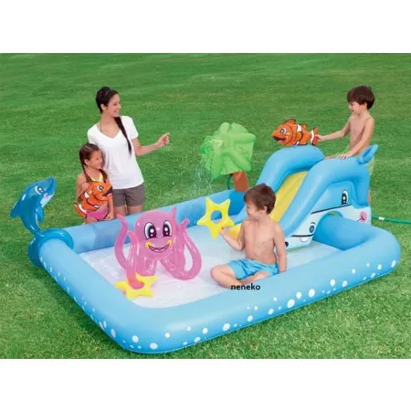 Dmuchany basen dla dzieci – WODNY PLAC ZABAW 239 x 206 x 86 cm