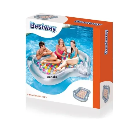 Dmuchany dwuosobowy materac 216 x 178 cm BESTWAY