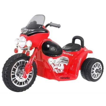 Policyjny Motor dla dziecka - czerwony