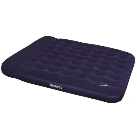 Dmuchany materac welurowy z pompką BESTWAY 203 x 183 x 28 cm
